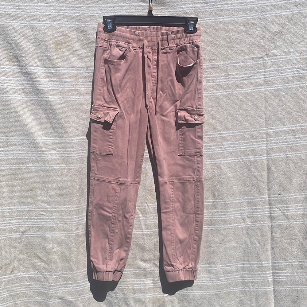 Rose pink jogger jeans